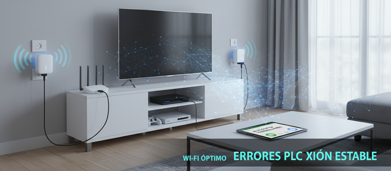 WI-FI óptimo Errores PLC xión estable